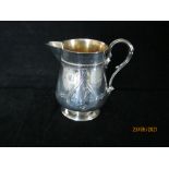 Antique Sterling Silver Gilt Creamer 1870 Elkington & Co