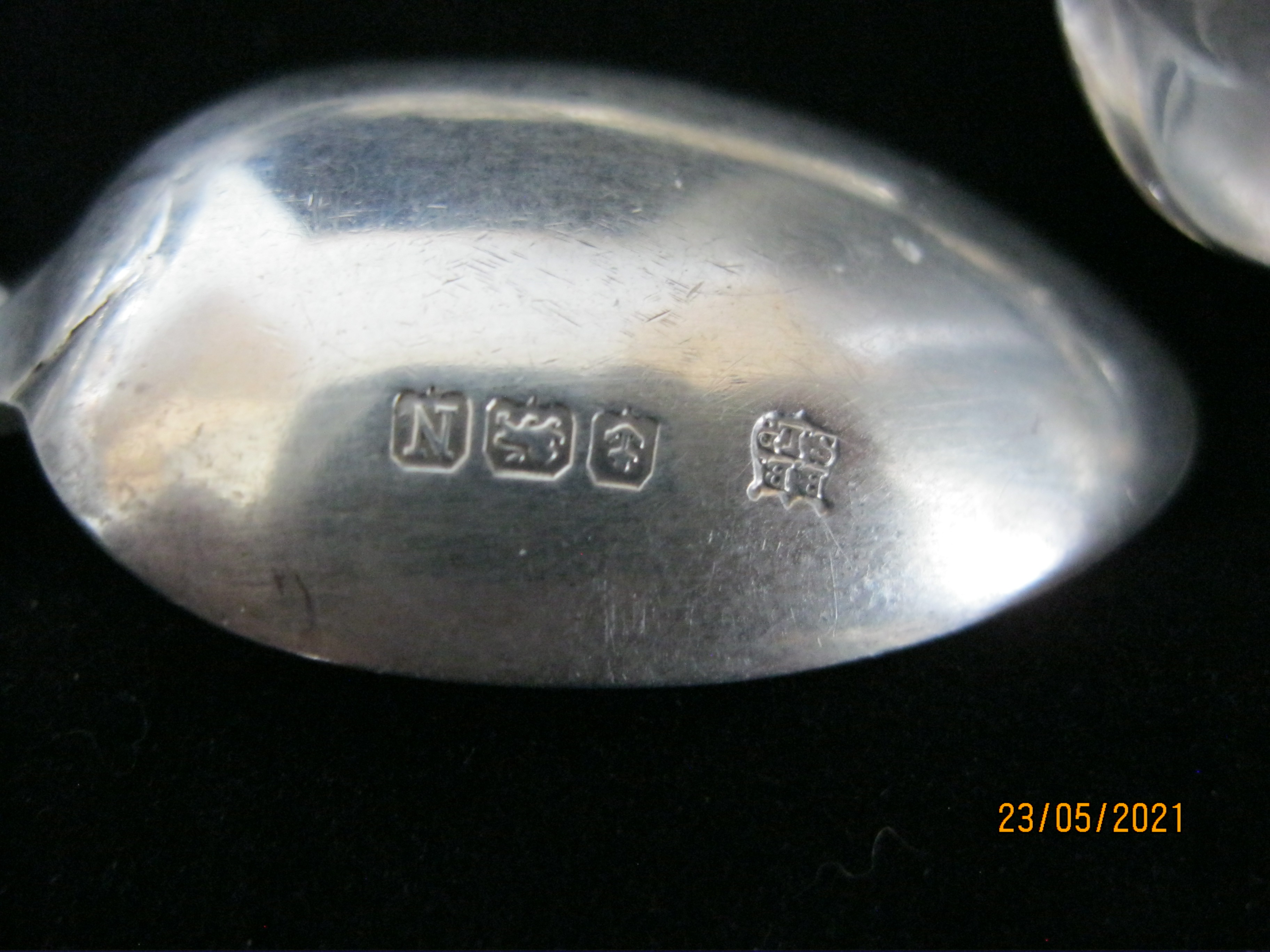 Group Of Seven Sterling Silver Antique Teaspoons Georgian & Victorian - Image 11 of 11