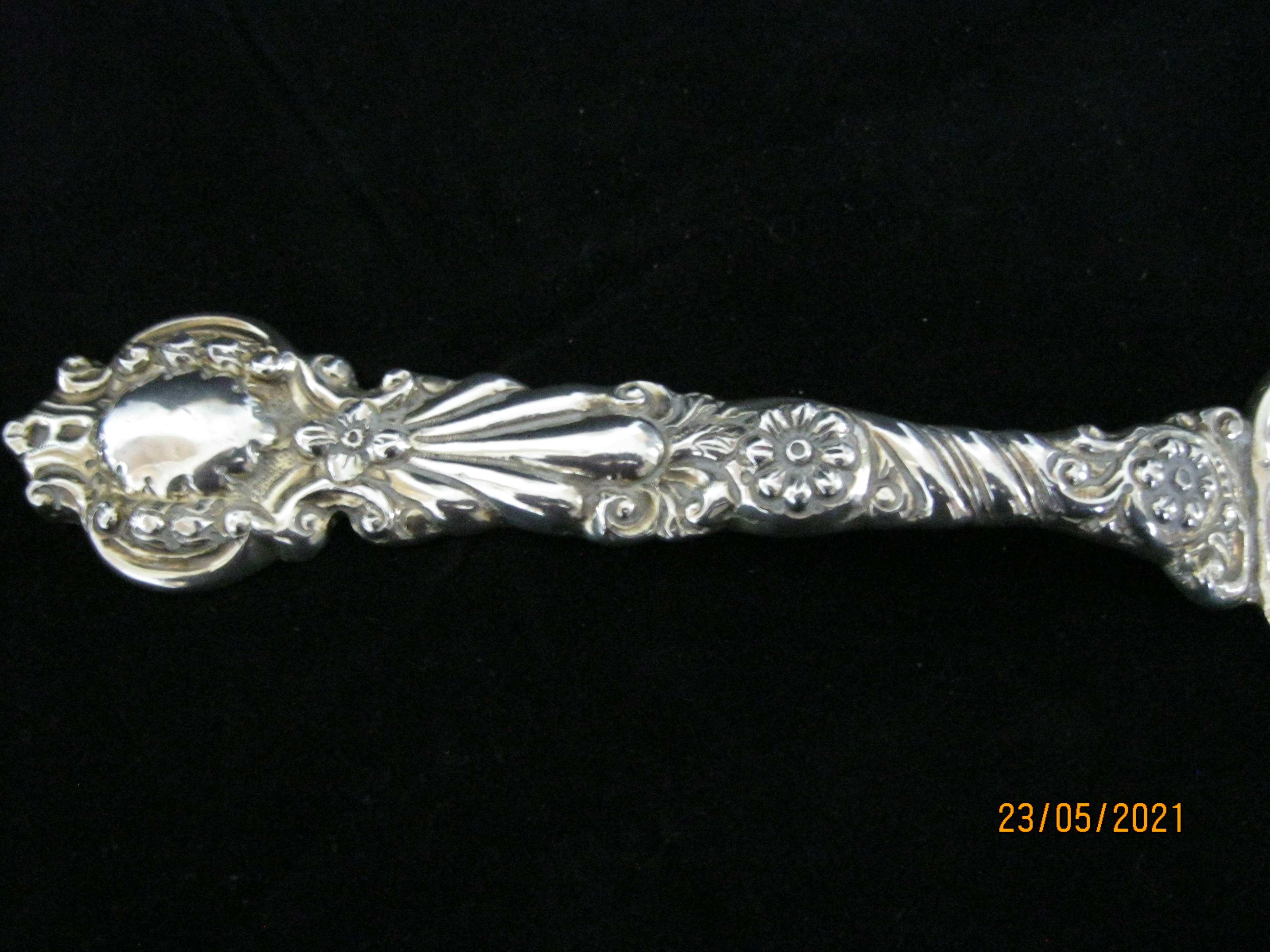 Antique Solid Silver Berry Spoon 1899 London - Image 3 of 6