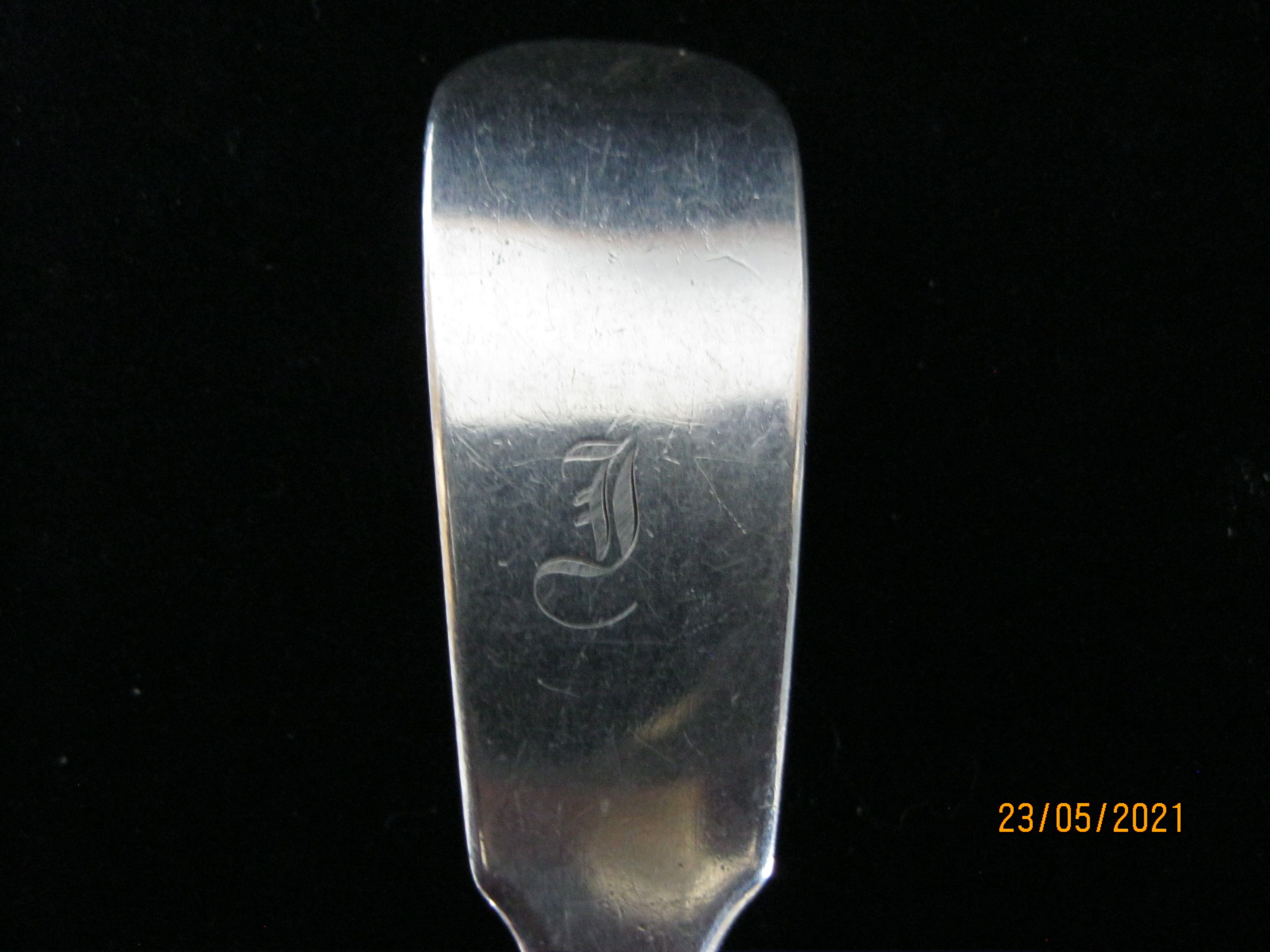 Pair Of Antique Scottish Silver Teaspoons & Scottish Silver Toddy Lade - Image 6 of 9