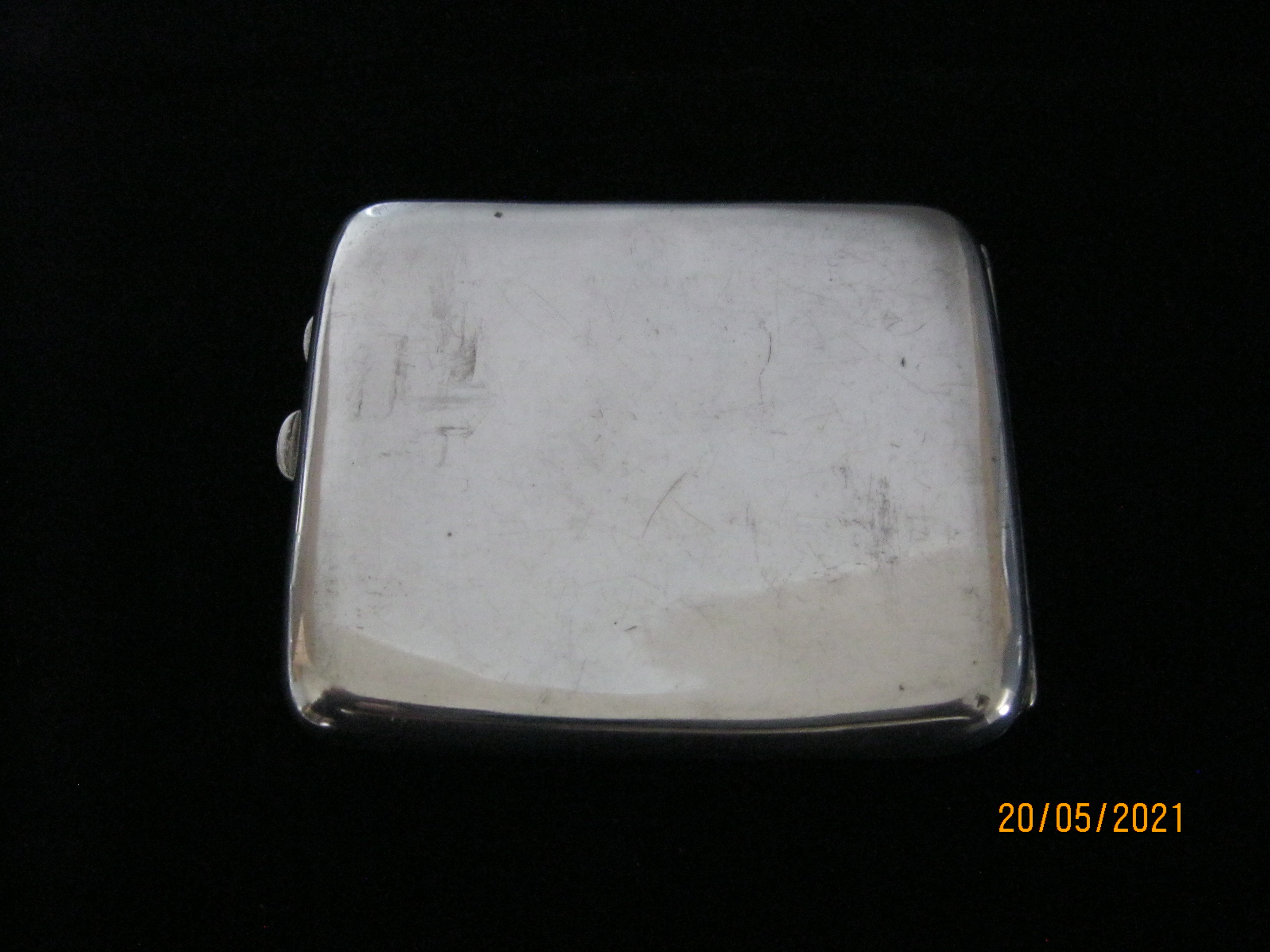 Antique Sterling Silver Cigarette Case Chester 1919 - Image 2 of 6