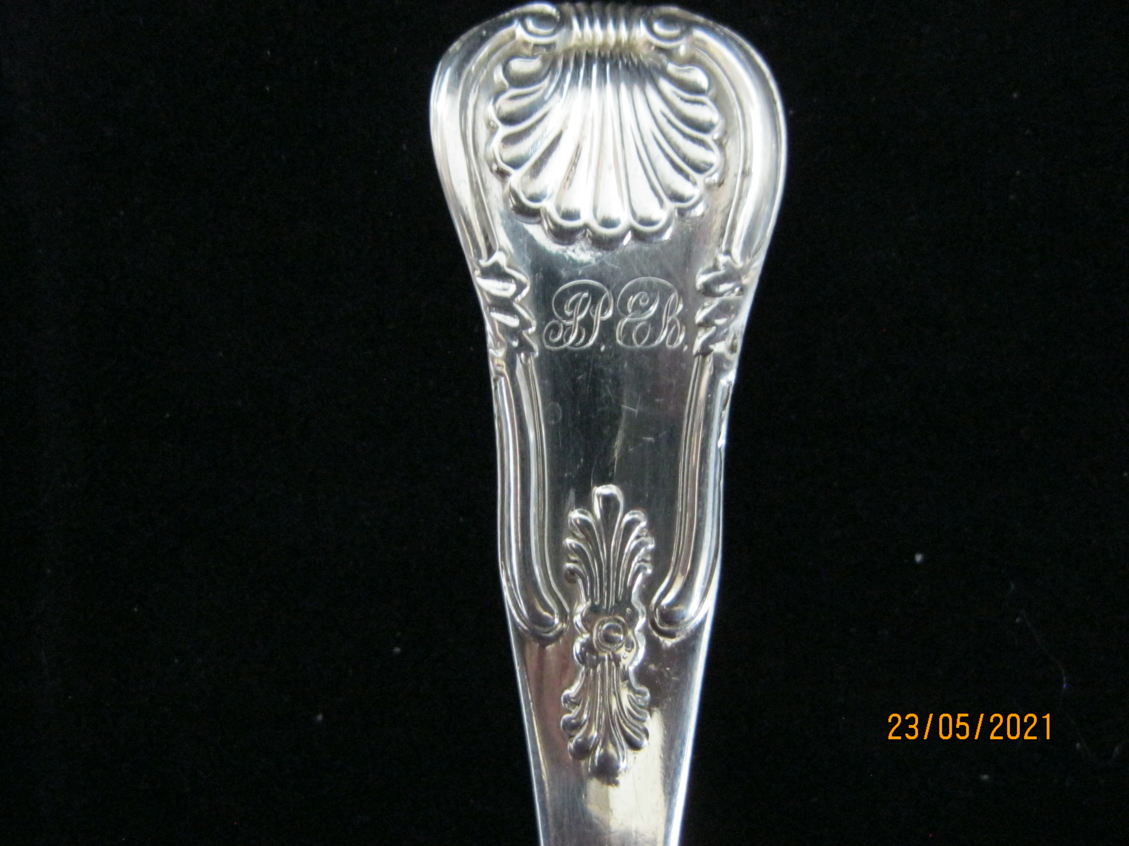 Pair Of Antique Scottish Silver Teaspoons & Scottish Silver Toddy Lade - Image 3 of 9