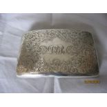 Antique Sterling Silver Cigarette Case 1921