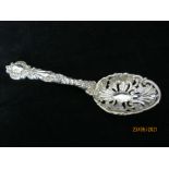 Antique Solid Silver Berry Spoon 1899 London
