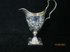 Antique Georgian Sterling Silver & Gilt Cream Jug 1797 Sheffield