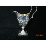 Antique Georgian Sterling Silver & Gilt Cream Jug 1797 Sheffield