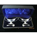 Antique Sterling Silver Cased Condiment Set 1917