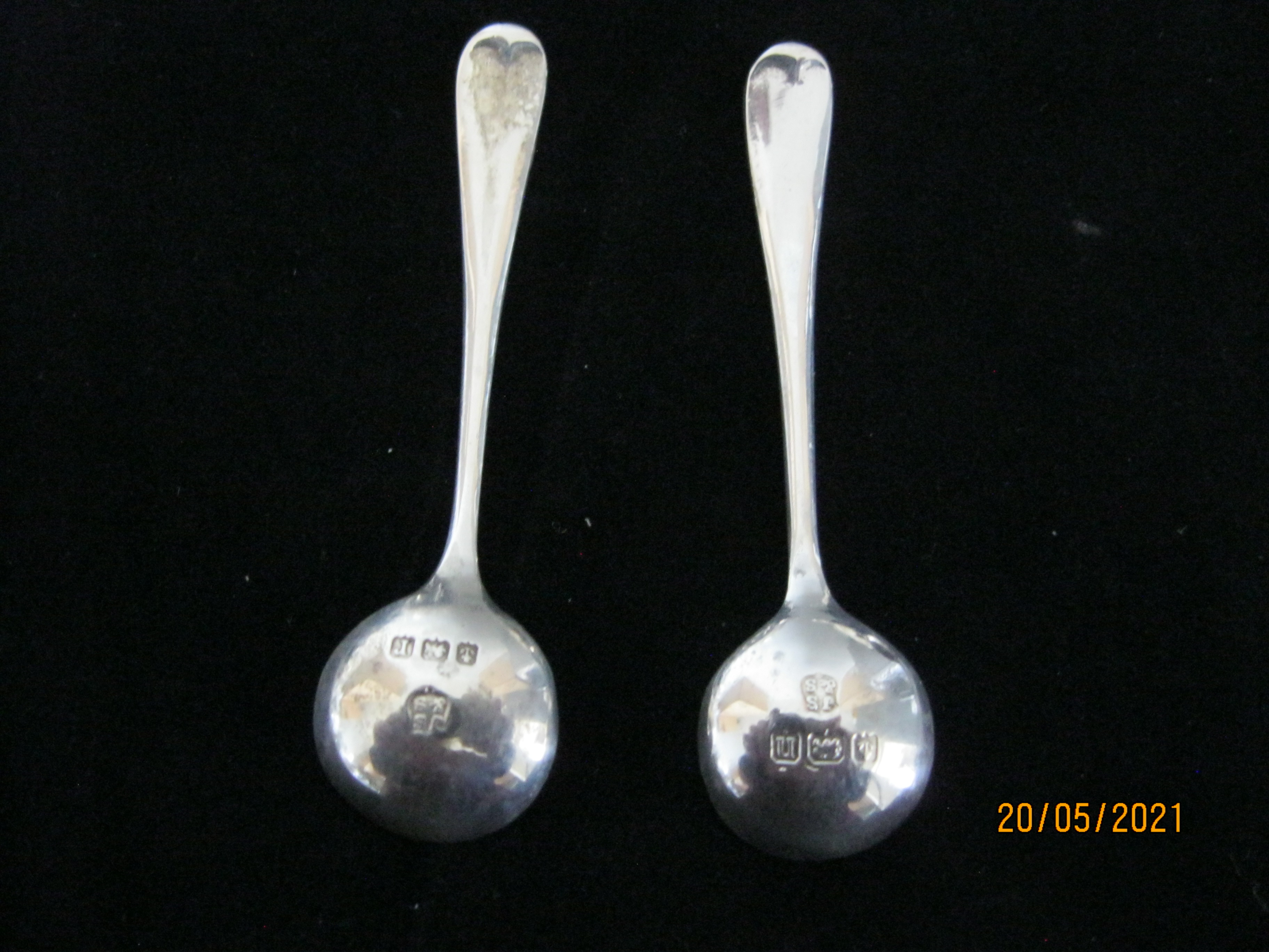 Antique Sterling Silver Cased Condiment Set 1917 - Image 6 of 7