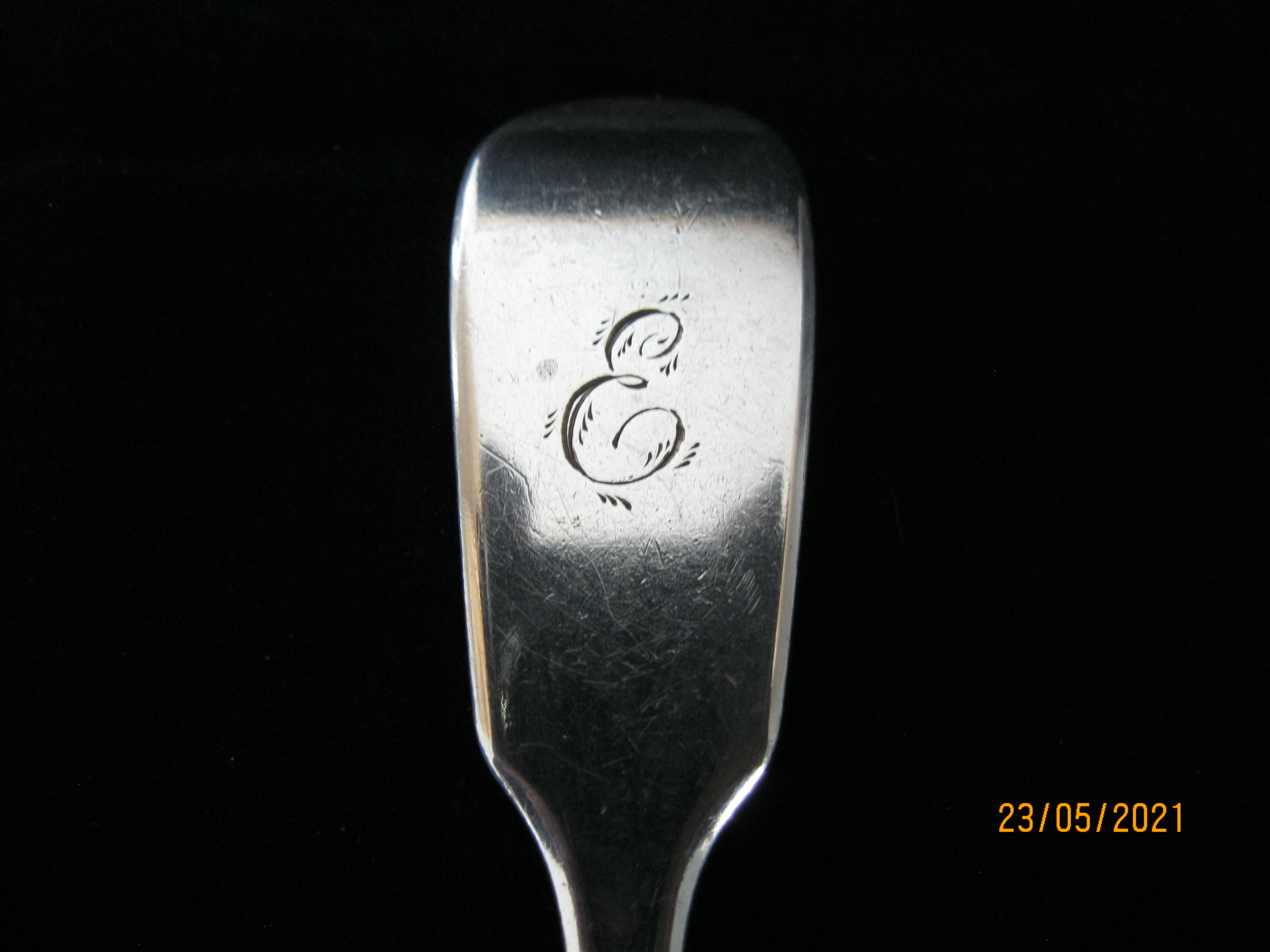 Matching Pair Of Antique Victorian Sterling Silver Teaspoons 1870 London - Image 2 of 4