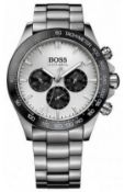 Hugo Boss 1512964 Men's Ikon Silver Bracelet Chronograph Watch  Model: 1512964.Case: Stainless