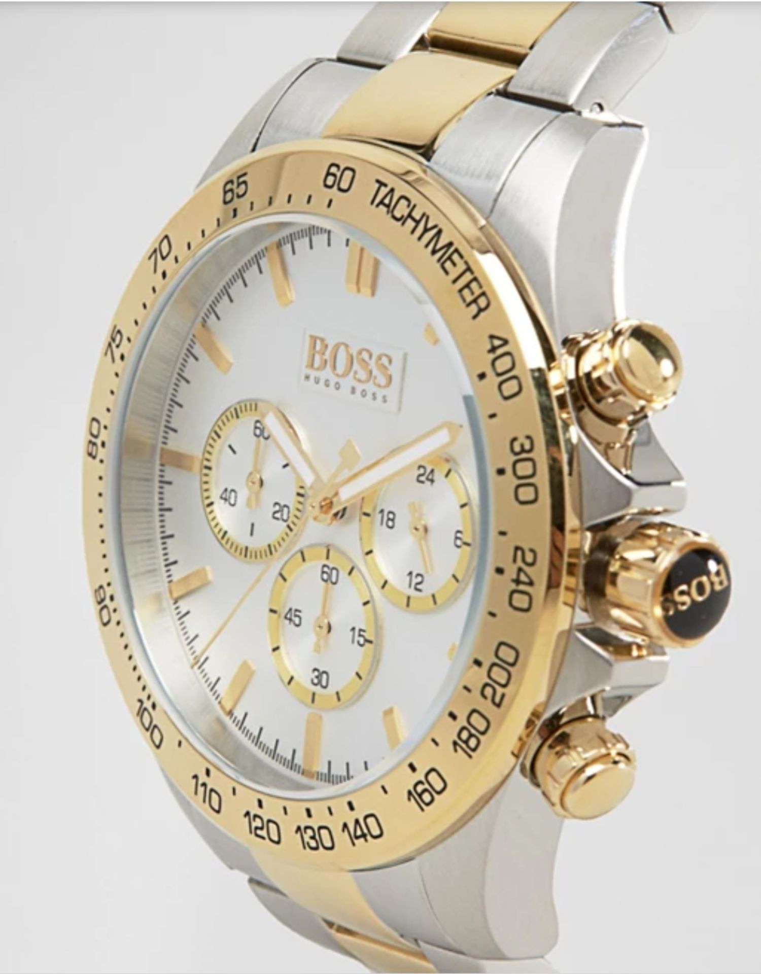 Hugo Boss 1512960 Men's Ikon Two Tone Gold & Silver Bracelet Chronograph Watch  Model: HB 1512960. - Image 4 of 5