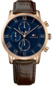 Tommy Hilfiger 1791399 Kane Rose Gold-Tone Chronograph Men's Watch