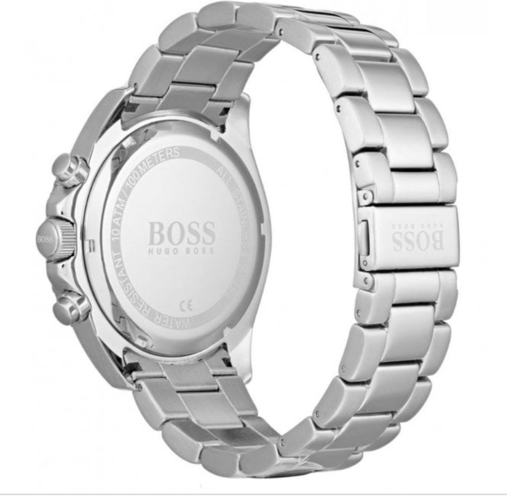 Hugo Boss 1513704 Men's Ocean Edition Blue Dial Silver Bracelet Chronograph Watch - Image 6 of 6