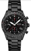 Hugo Boss 1513771 Men's Aero Black Stainless Steel Bracelet Chronograph Watch