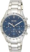 Hugo Boss 1513582 Men's Hero Lux Sport Silver Bracelet Chronograph Watch  Model: HB 1513755.Case: