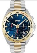 Hugo Boss 1513667 Men's Sport Intensity Two-Tone Gold & Silver Chronograph Watch