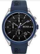 Hugo Boss 1513717 Men's Velocity Blue Silicone Strap Chronograph Watch