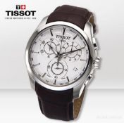 Tissot T035.617.16.031.00 Men's Brown Leather Strap Chronograph Watch