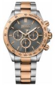 Hugo Boss 1513339 Men's Ikon Two Tone Rose Gold & Silver Chronograph Watch