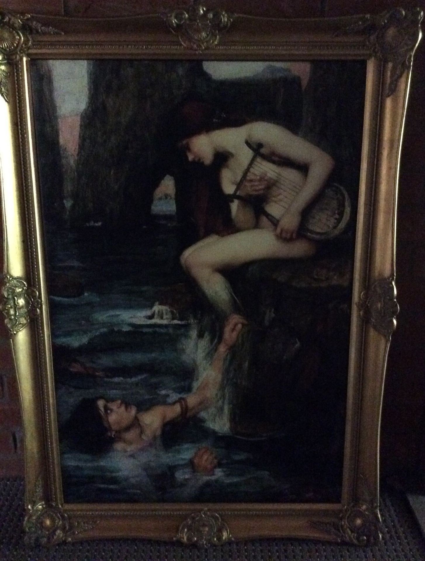 "The Female Lovers Swimming" Canvas Print - Image 8 of 21