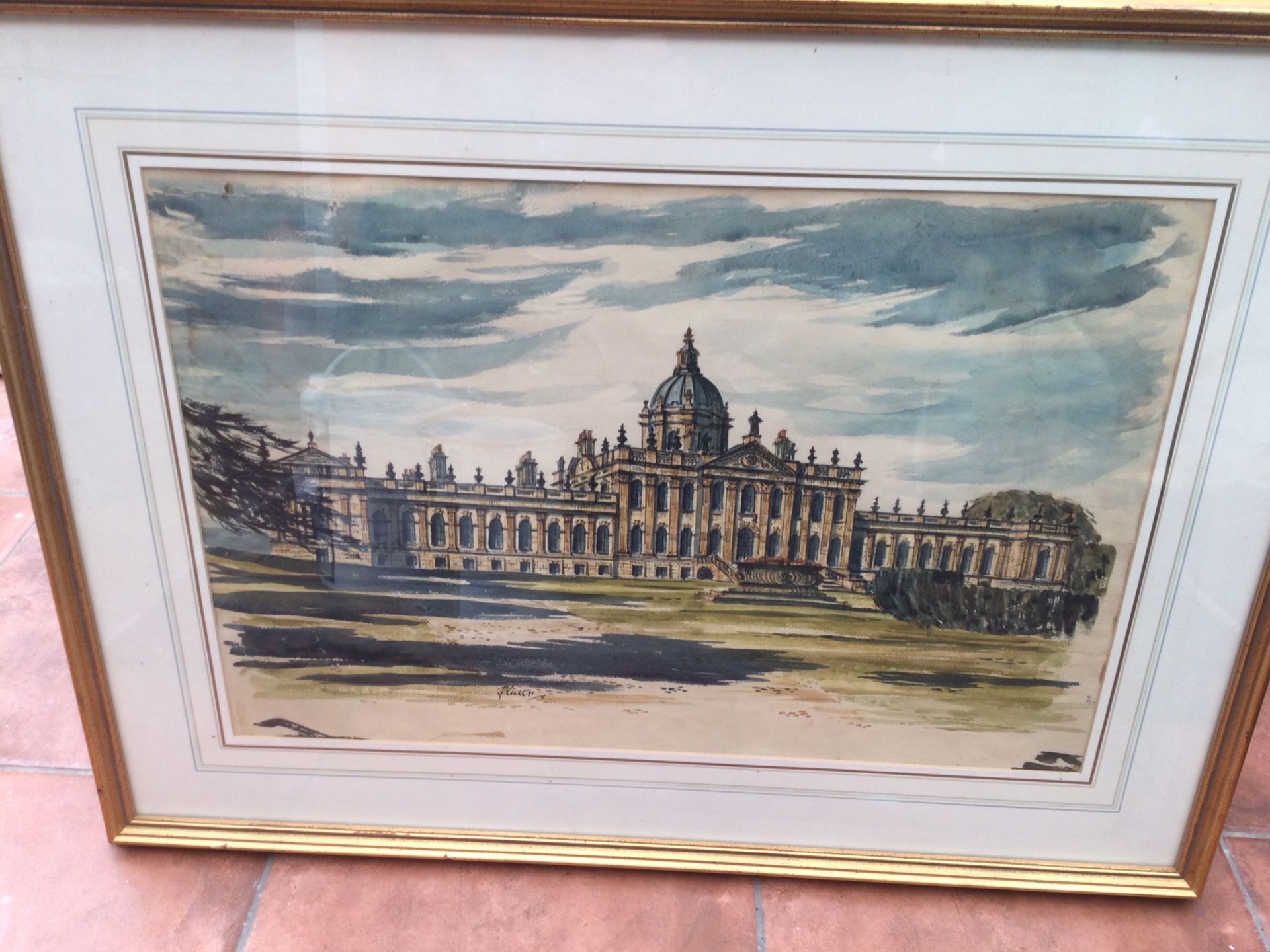 Watercolor Painting of Castle Howard - Image 2 of 2