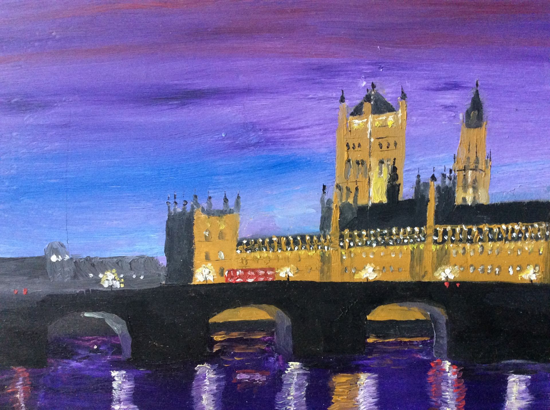 Houses of Parliament"" Original Oil Painting by Will Moody - Image 2 of 9