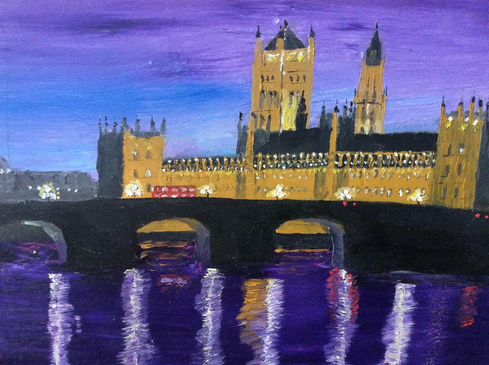 Houses of Parliament"" Original Oil Painting by Will Moody - Image 9 of 9