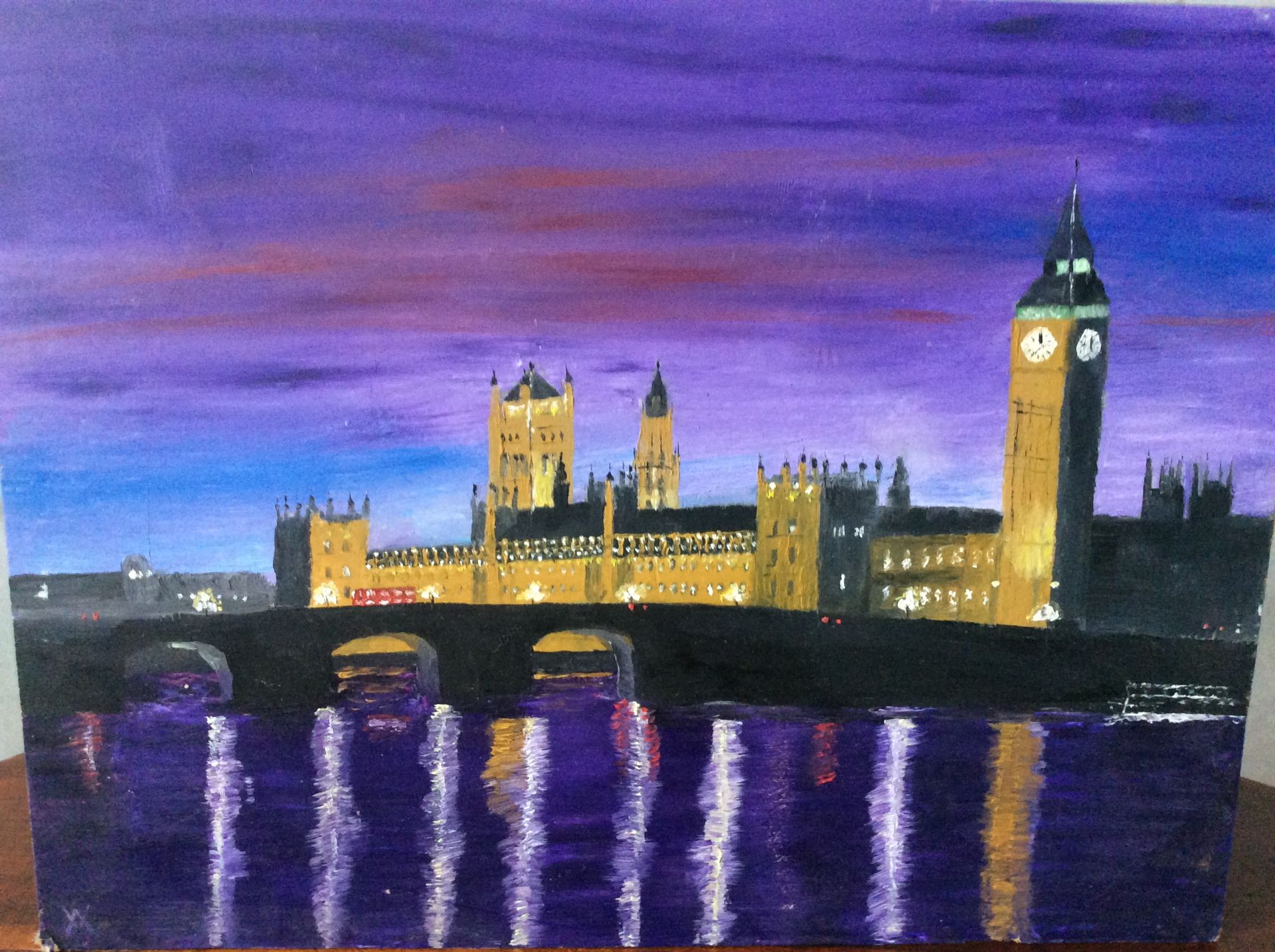 Houses of Parliament"" Original Oil Painting by Will Moody