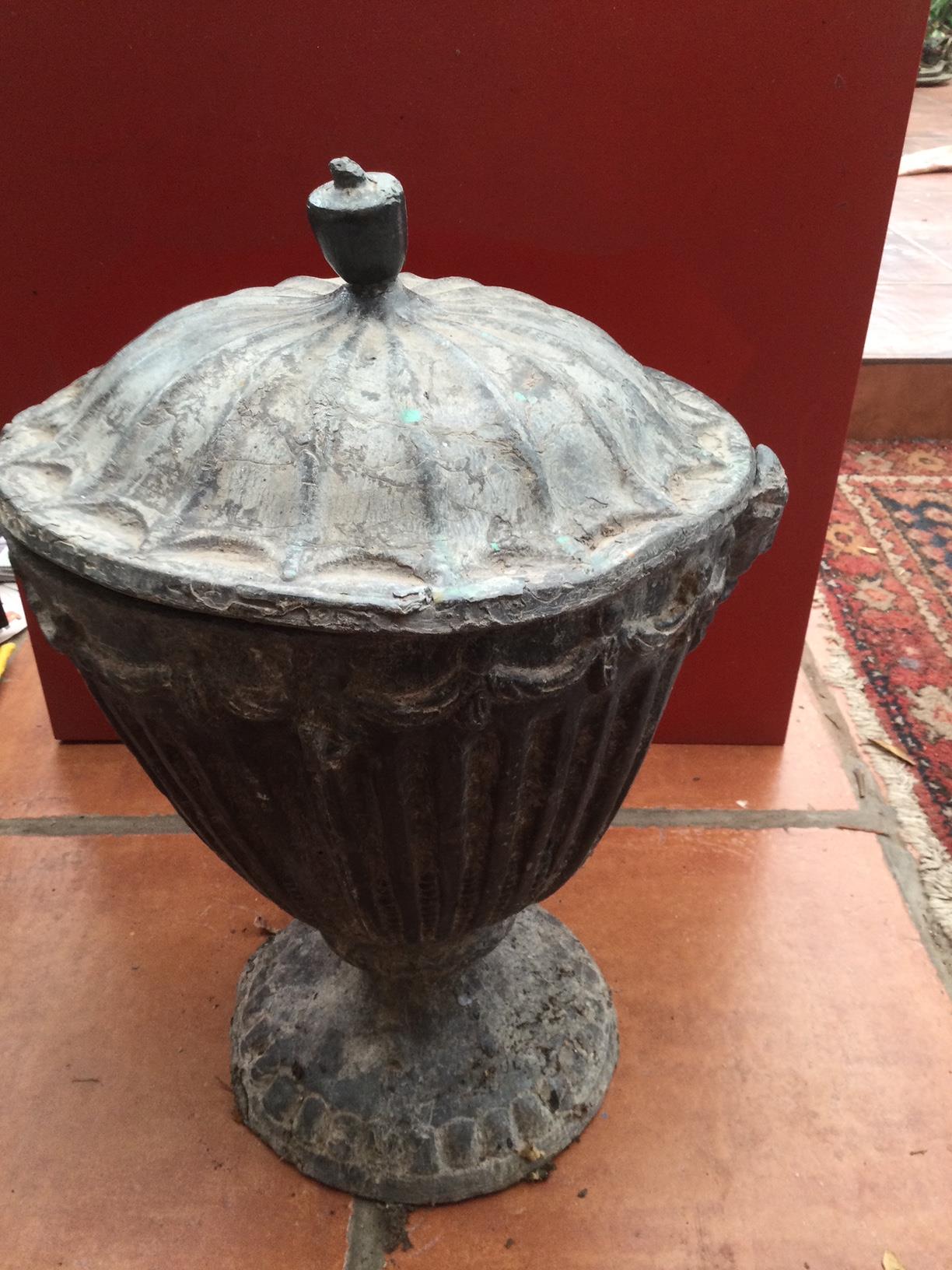 19th Century Neoclassical Lead Urn