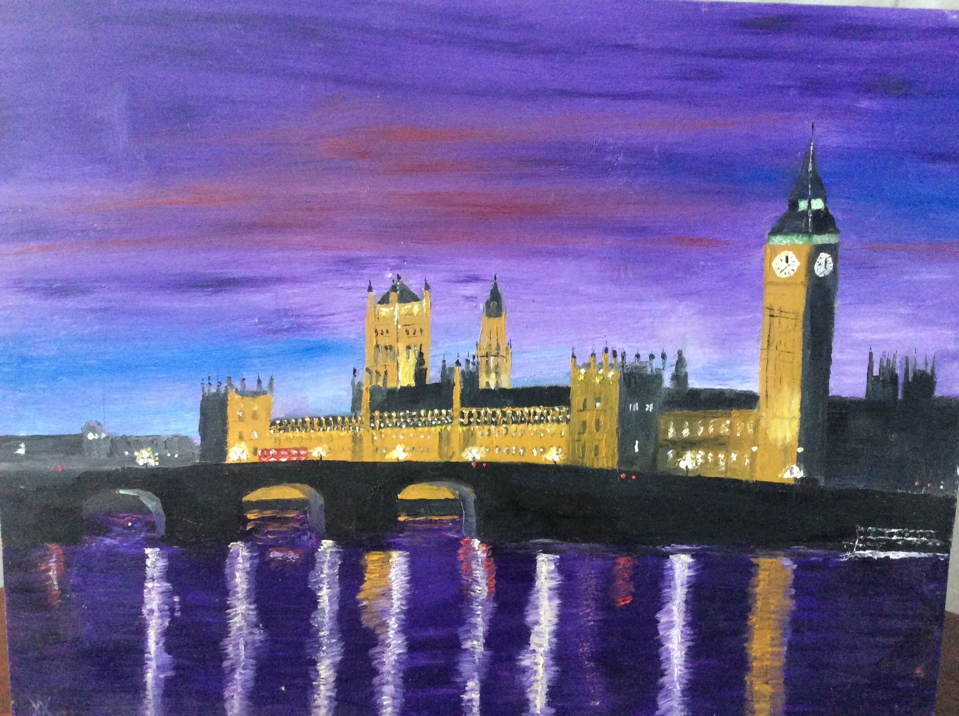 Houses of Parliament"" Original Oil Painting by Will Moody - Image 4 of 9