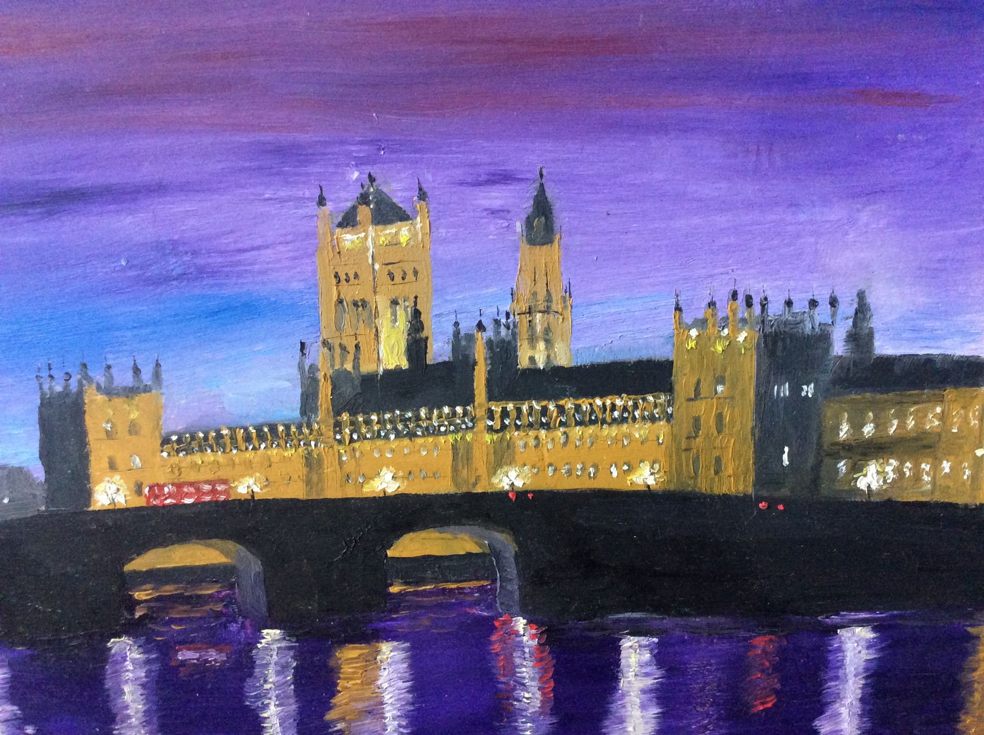 Houses of Parliament"" Original Oil Painting by Will Moody - Image 6 of 9