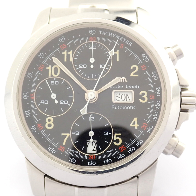 Maurice Lacroix / 39721 Automatic Chronograph - Gentlemen's Steel Wrist Watch - Image 2 of 17