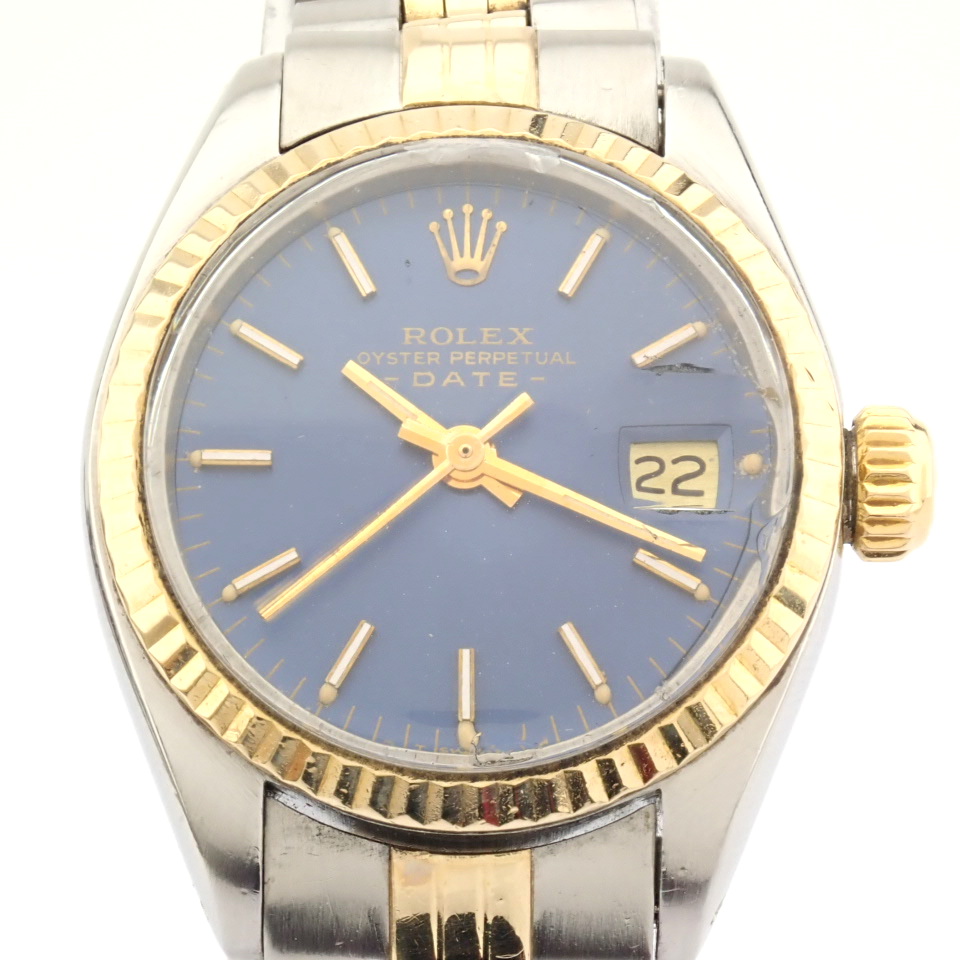 Rolex / Oyster Perpetual Date 6917 - Lady's Steel Wrist Watch