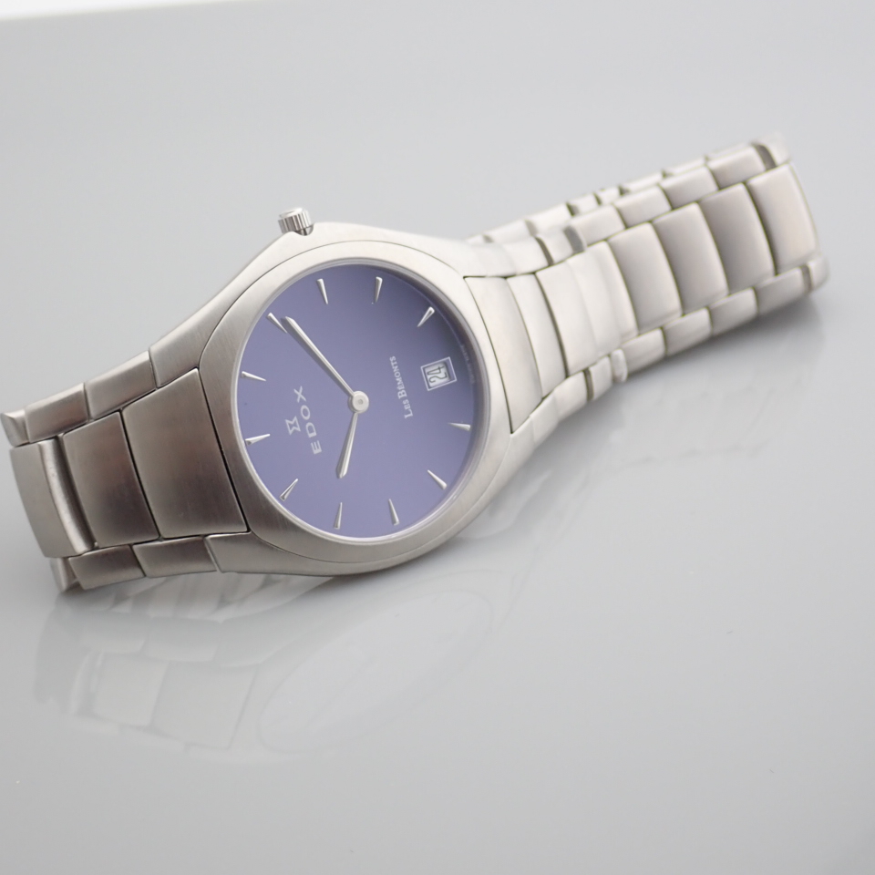 Edox / Date - Date World's Slimmest Calender Movement - Unisex Steel Wrist Watch - Image 2 of 14