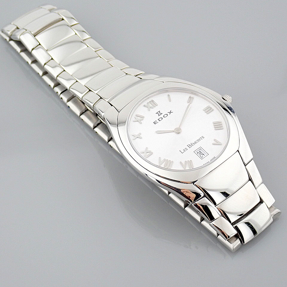 Edox / Date - Date World's Slimmest Calender Movement - Unisex Steel Wrist Watch - Image 4 of 8