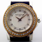 Saint HonorŽ / Diamond - Lady's Gold/Steel Wrist Watch