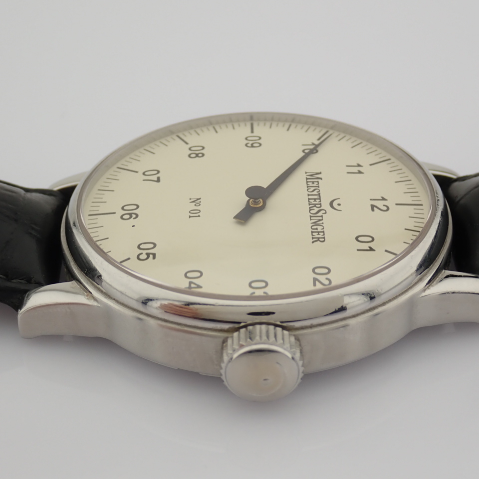 Meistersinger / No 01 - Gentlemen's Steel Wrist Watch - Image 12 of 12