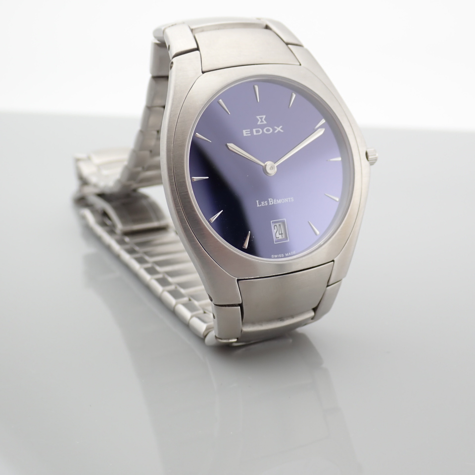 Edox / Date - Date World's Slimmest Calender Movement - Unisex Steel Wrist Watch - Image 5 of 14