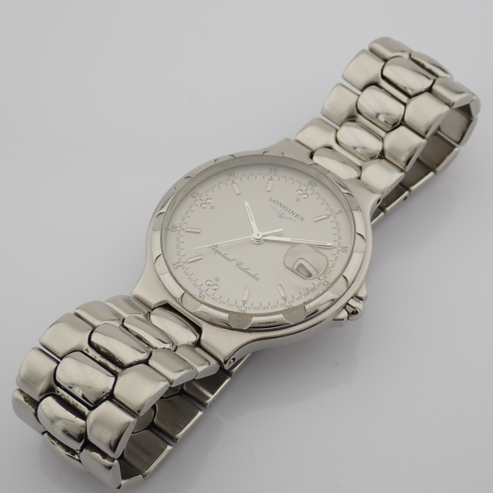 Longines / Conquest Perpetual Calender - Gentlemen's Steel Wrist Watch - Image 10 of 10