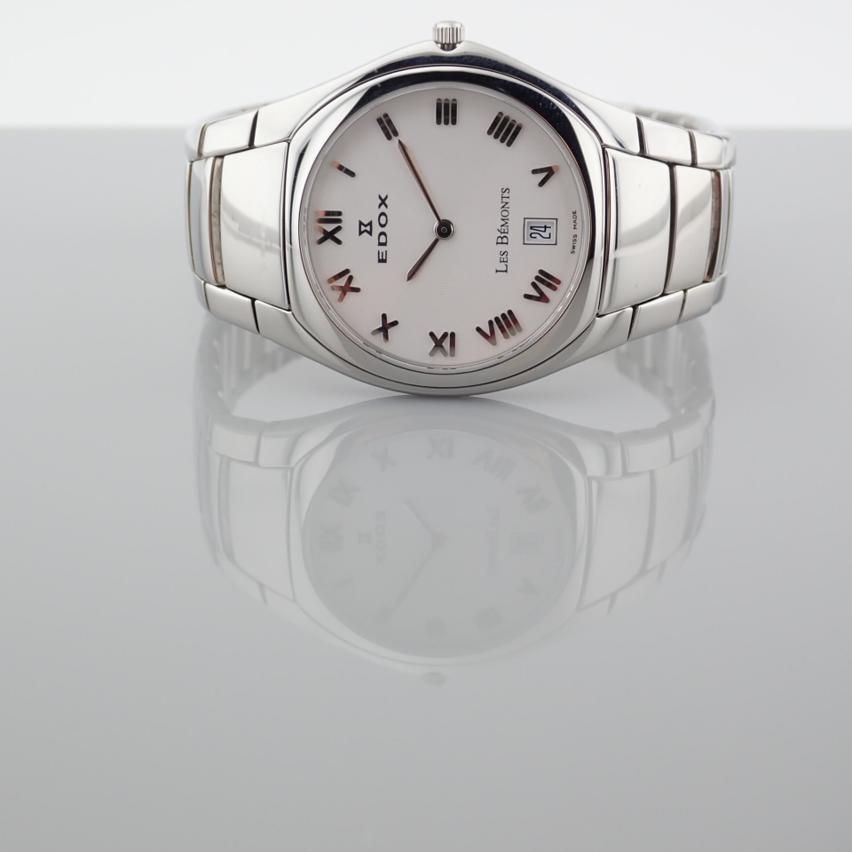 Edox / Date - Date World's Slimmest Calender Movement - Unisex Steel Wrist Watch - Image 8 of 8