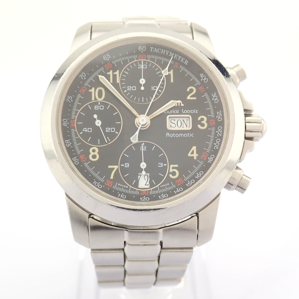 Maurice Lacroix / 39721 Automatic Chronograph - Gentlemen's Steel Wrist Watch - Image 3 of 17