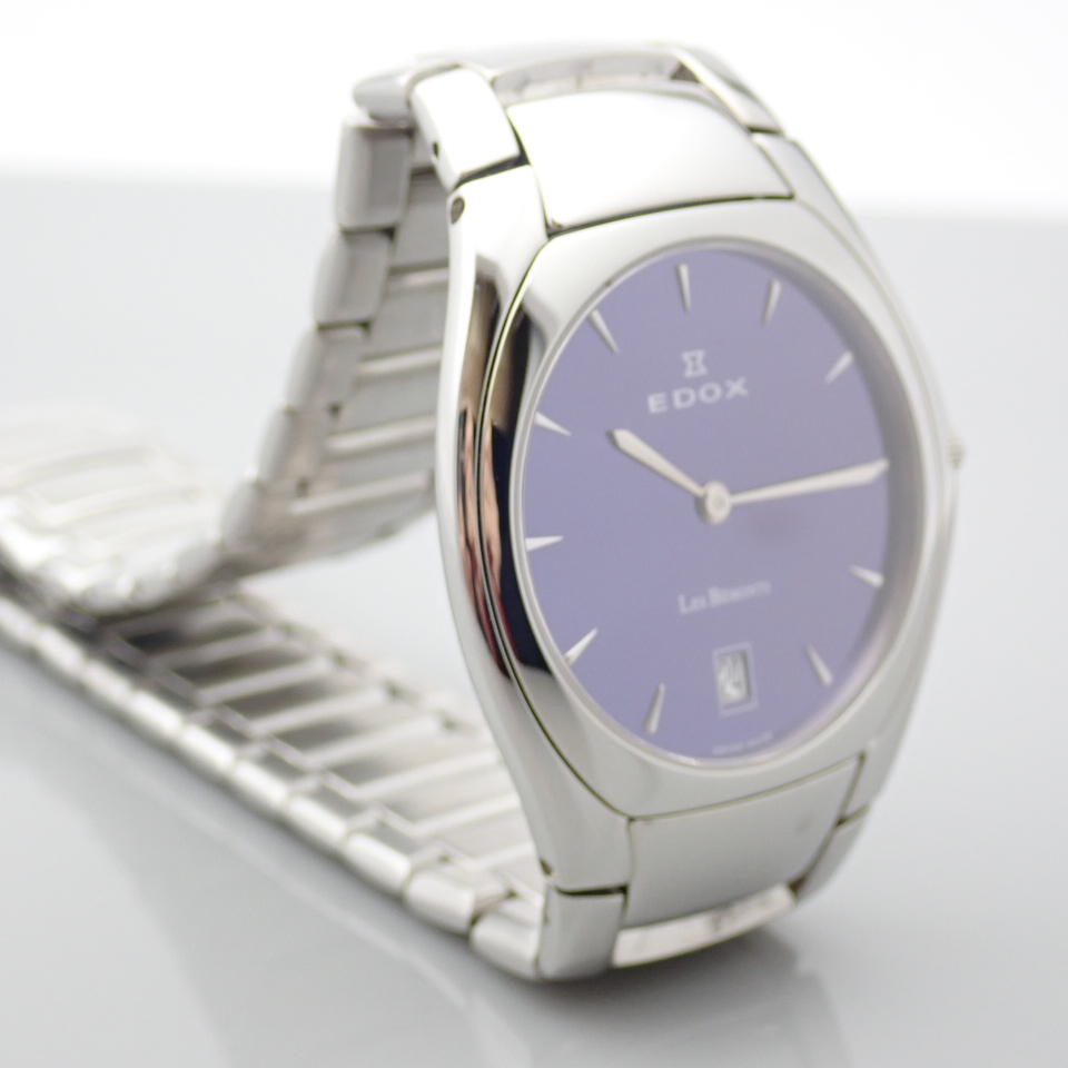 Edox / Date - Date World's Slimmest Calender Movement - Unisex Steel Wrist Watch - Image 2 of 5
