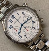 Ulysse Nardin / Marine Chronograph 353 22 - Gentlemen's Steel Wrist Watch