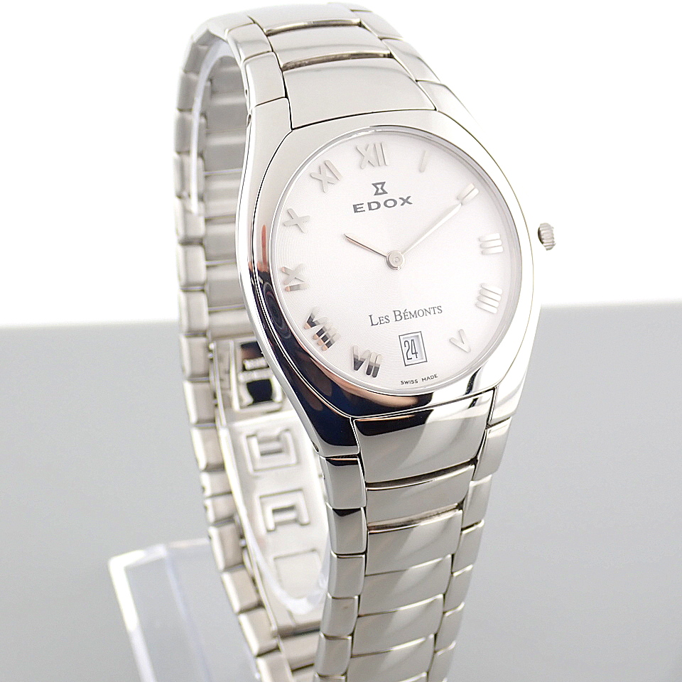Edox / Date - Date World's Slimmest Calender Movement - Unisex Steel Wrist Watch - Image 2 of 8