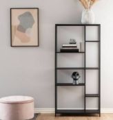 (R6A) 1x Actona Newton Bookcase 6 Shelves Black RRP £250.