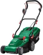 (R10E) 2x Qualcast 1600W Electric Rotary Mower M2EB1637M.