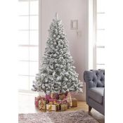 (R7M) 4x 6ft Snowy Tree Pre Lit (RRP £50 Each)