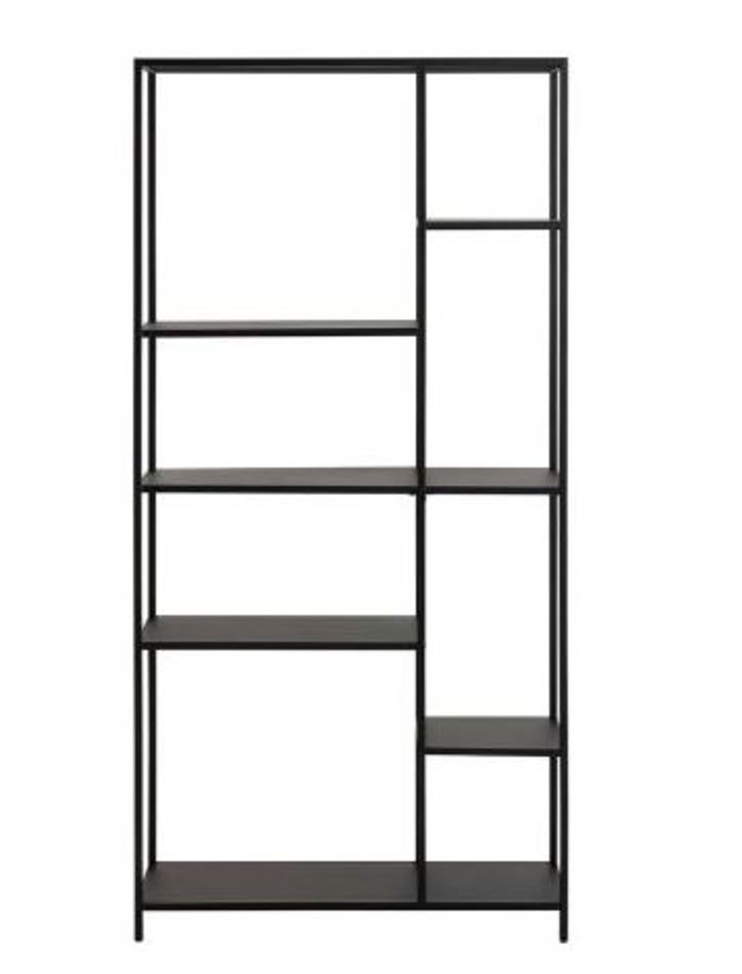 (R6A) 1x Actona Newton Bookcase 6 Shelves Black RRP £250. - Image 3 of 5