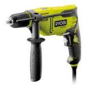 (R10H) 3x Ryobi Items. 1x Percussion Drill RPD10101x Rotary Hammer RSDS8001x Angle Grinder E