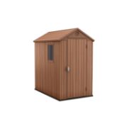 1x Keter Darwin 4x6 Shed. (H205xW125.8xD184.5cm) RRP £320